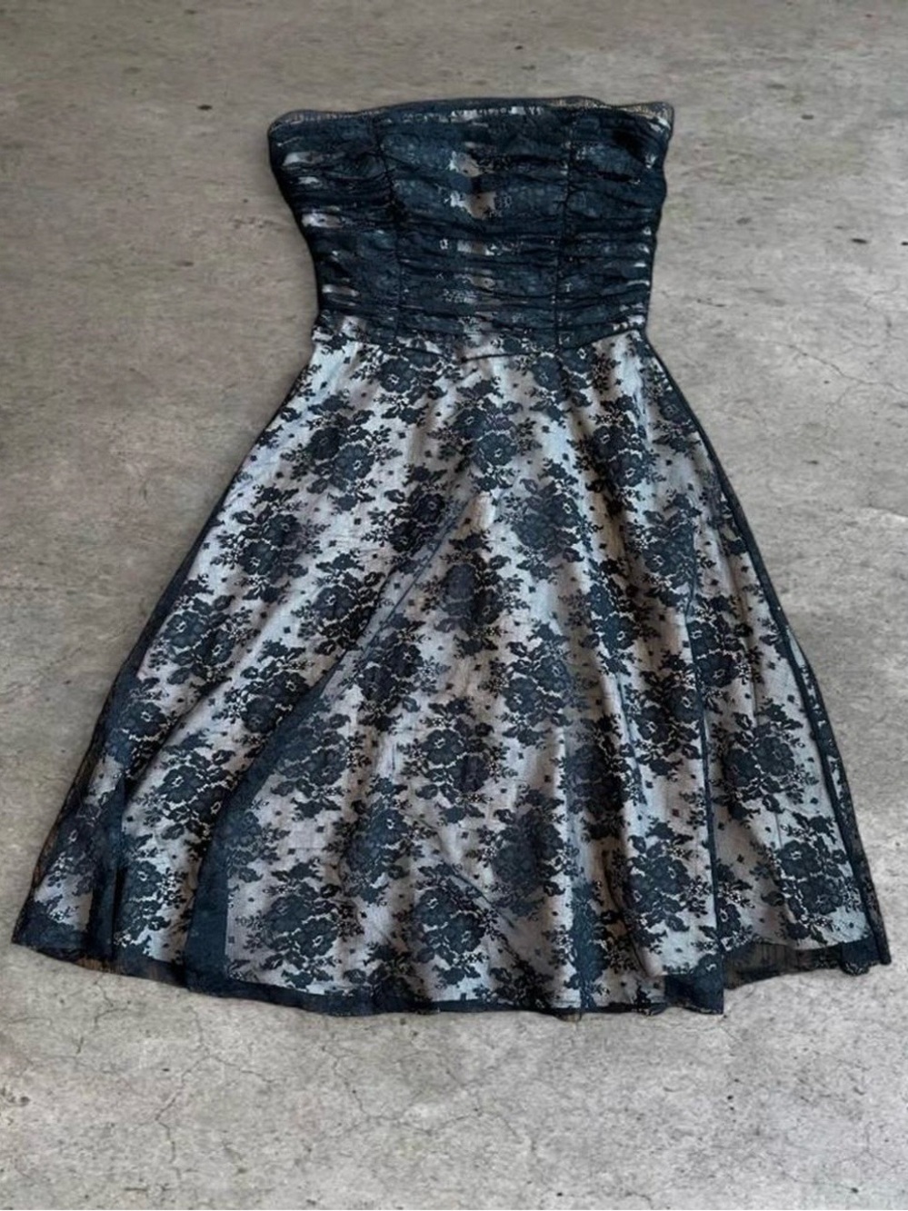 Vintage Y2K Moda International Strapless Dress